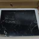 T-shaped Coat Rack Freestanding with Marble Base, 72" H Clothes Display Rack, Heavy-duty Clothes Rack, Modern Metal Coat Hanging Rack for Boutique, Hallway, Entryway, Black