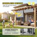 Outdoor Roller Shade 6'W x 6'H Cordless Shades Roll Up, Folding Exterior Patio Blinds, Blackout Sunshades Curtains for Outside Porch Screens, Apartment Balcony, Pergola (Grey), 72"W x 72"H