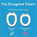 Carex Elongated Hinged Toilet Seat Riser, Adds 3.5 Inches of Height to Toilet, 300 Pound Weight Capacity, Raised Toilet Seat
