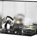 4 Sided Splatter Guard,Foldable Stainless Steel Oil Splatter Screens for Frying,Oil Splash Insulation Board,Nonstick Oil Splatter Guard Stove Heat Insulation Board for Cooking (12" X 53"- 4 Panels)