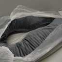 Car Pillow for Kids Travel Pillow with Adjustable Strap, Kids Floor Pillows Cushions for Adults and Children to Support Head and Body Road Trip Essentials (Dark Grey)