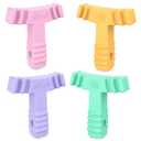 Chewies for Invisalign Aligners 4-Pack, Orthodontic Aligner Chewies for Invisible Braces, Denture & Retainer, Medical Grade Silicone Aligner Seaters & Chew Tools, Durable & Reusable (Multicolor)