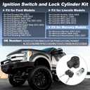 Ignition Switch and Lock Cylinder Kit for Ford F150 F250 F350 F450 F550 Super Duty Ignition Starter Switch Assembly for Lincoln MKS MKZ MKX for Mercury Mariner No.5F9Z11582BA