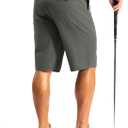 G Gradual Men's Golf Shorts 12" Long with 4 Pockets Lightweight Casual Knee Length Short Quick Dry Hiking Work Travel Shorts (Grey Sage,34)