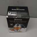 Honey Dispenser, 8oz Honey Dispenser No Drip Glass with Stand, Honey Container & Coffee Syrup Dispenser for Tea Time & Gifting, Elegant Honeycomb Honey Jar - Honey Pot Bottle for Maple Syrup Bee (Silver)