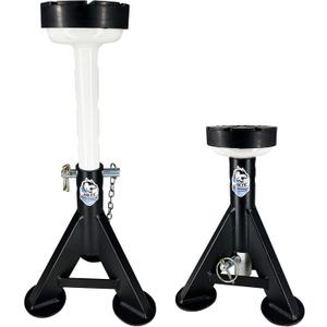 HKTE Low Profile Jack Stands, 8000 lb Each, Locking Pins, 2 Pack