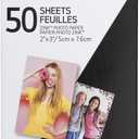 Canon Ivy Zink 2" x 3" Photo Sticker Paper 50 Sheets Pack