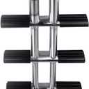 Hoffen 4 Step Dive Ladder, Stainless Steel, Telescopic, Heavy Duty, Silver, 600 lb Capacity, 35 Inch Height, 13.75 Inch Width