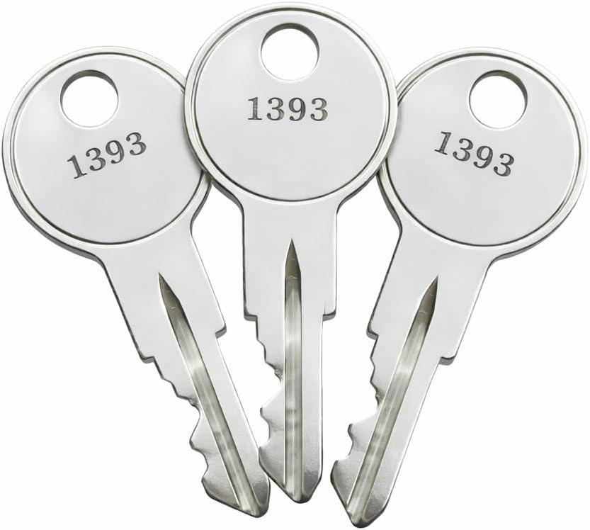 3-Pack 1393 Keys Compatible with Ademco, ADT, Honeywel, First Alert, Security Alarm System Panel