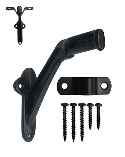 Commercial Handrail Bracket Wall Mounted Oil Rubbed Bronze Black, 3 Pack | HOWTOOL