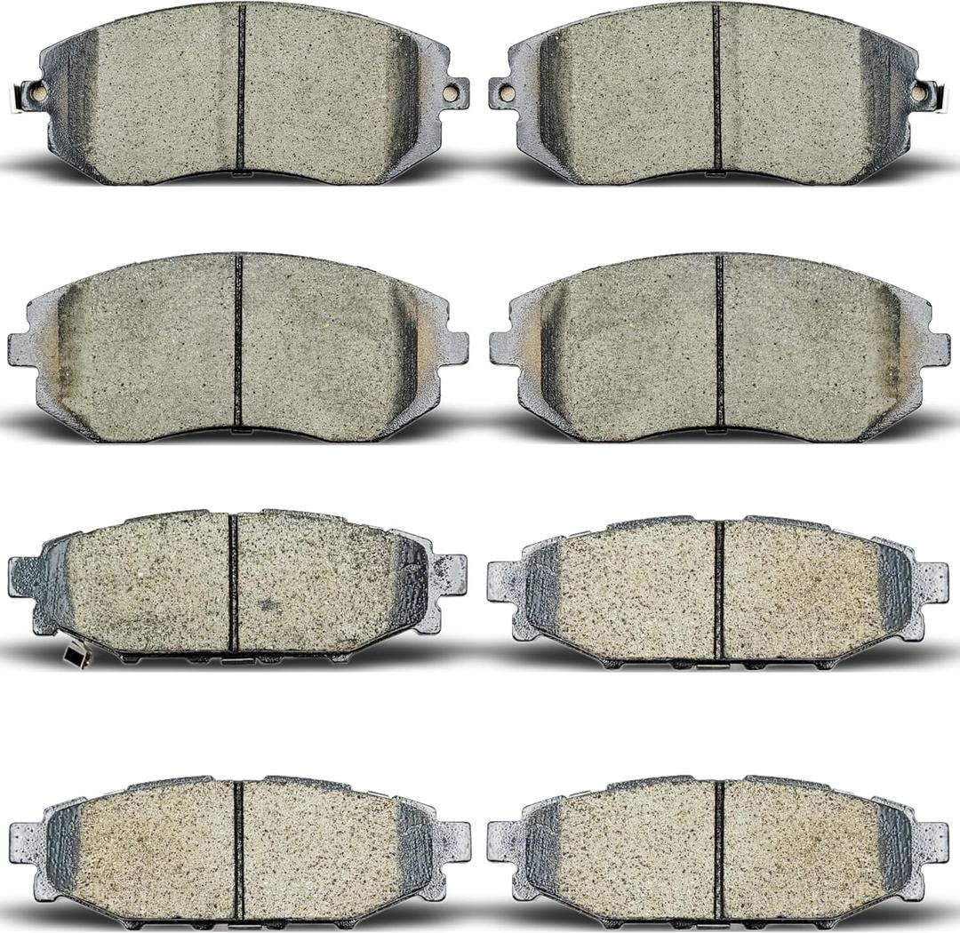 D1114 D929 Front Rear Ceramic Brake Pads Sets Fit For Subaru Forester 2011-2013,For Subaru Impreza 2008-2011 2013,For Legacy 2005-2013,For Outback 2005-2013