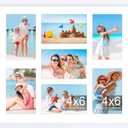 decorUhome 15x17 Picture Frames Collage Wall Decor, Display 7Pcs 4x6 Photos with Mat or 1Pcs 15x17 Unmatted, 7 4x6 Collage Picture Frames for Wall Mounting, White
