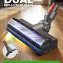 2026 Upgraded Vacuum Head Replacement for Dyson V7/V8/V10/V11/V15/SV10/SV11/SV12/SV14/SV15/SV22(Not for Slim), Quick Release Cordless Vacuum Cleaner Head with LED Light (1 Head+1 Brush Nozzle)