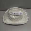 22"-23.2" 100% Suede Western Cowgirl Hat for Women,3.5" Wide Brim,Built-in Elastic Sweatband (White)