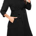 SWOMOG Women's Maternity Nursing Robe Pregnancy Breastfeeding Bathrobes 3 in 1 Labor Delivery Nightgowns