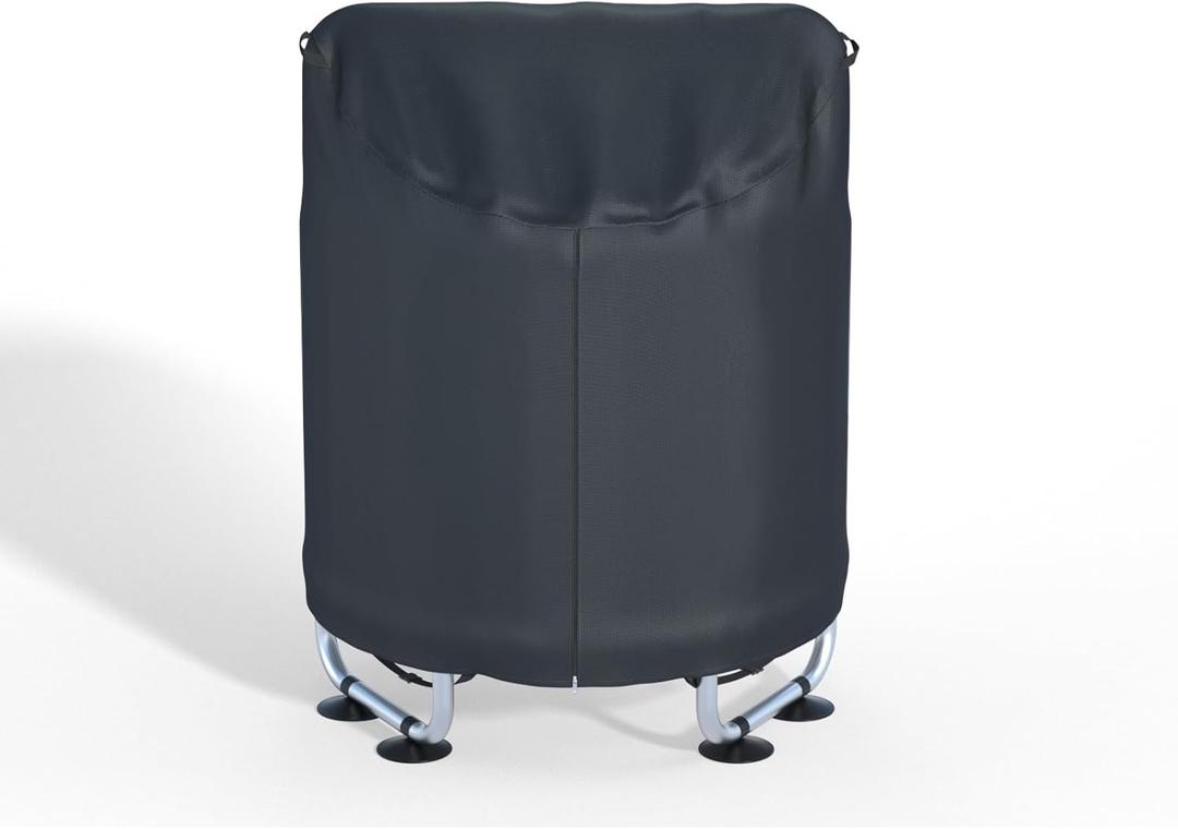 XCZ trampoline cover, outdoor jumping bed cover, suitable for 55 inch round children's trampoline with fence, full coverage. Black