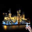 BrickSoul Upgrade Light Kit for Lego 76419 Hogwarts Castle and Grounds Building Set | with ON/Off & Dimmer Switch & Hidden Cable Tech | Easy Install Lighting Set (76419 Set NOT Included)