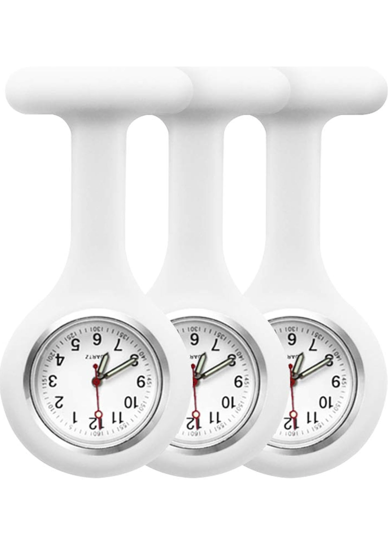1Pack Nurse Fob Watches, Silicone Doctor Pocket Lapel Clip On Watches Gift