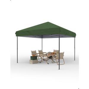 Pop Up Canopy Tent 10x10 FT Outdoor Canopy One-Person Set Up Heavy Duty Commercial Instant Tent, Green