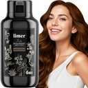 Limer Hair Dye Shampoo, Chestnut Brown 6-in-1 Natural Herbal Hair Color Shampoo, Semi-Permanent Gray Coverage with Pleasant Scent, Ammonia-Free Formula for Women & Men (460ml/15.55fl oz)