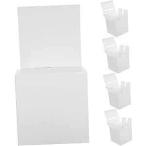 NUOBESTY 5pcs Box Convenient Donation Boxes Ballot Boxes Suggestion Boxes Coated Donation Boxes Foldable Donation Jar