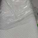 Anvo Memory Foam Pillow, Neck Contour Cervical Orthopedic Bed Pillow for Sleeping Side Back Stomach Sleeper, Ergonomic Design for Neck and Shoulder Pain Relief, White Blue, Soft, 24x13