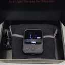 Red Light Therapy for Shoulder with Heat & Massage, 6 Modes 5000mAh Cord-Free Controller Infrared Light with 216 Beads 660nm & 850nm Portable Heated Shoulder Pad, Last 110-240mins