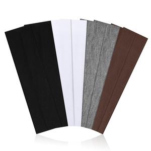 8 Pack Headbands for Women Non Slip - Stylish Sports Hair Bands for Women's Hair - Soft Cotton Cloth Stretchy Headbands for Women for Yoga, Outdoor Exercise Running (Black, White, Gray, Brown)