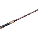 Berkley 7’ Cherrywood HD Casting Rod, One Piece Spinning Rod, 8-17lb Line Rating, Medium Rod Power, Fast Action, 1/ 4-3/ 4 oz. Lure Rating, Red