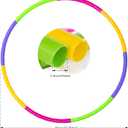 Kids Exercise Hoop Detachable & Size Adjustable Hoop Professional Ring for Kids Party Games