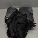 Joyhalo 6 Pack 5.7FT Black Maple Leaf Garland, Halloween Artificial Hanging Black Vines, Halloween Outdoor Garland for Mantle Door Frame, Fireplace and Thanksgiving Decor