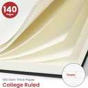 Taja Lined Spiral Notebook for Work, 5.7"x7.9" Spiral Journal College Ruled