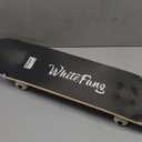 WhiteFang Skateboards for Beginners, Complete Skateboard 31 x 7.88, 7 Layer Canadian Maple Double Kick Concave Standard and Tricks Skateboards for Kids and Beginners (Check)