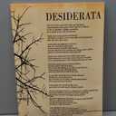 Wufdnvjkn Desiderata Poem Wall Art Vintage Inspirational Quote Poster Print on Framed Canvas 12x18 Inch, Motivational Office Decor for Bedroom Living Room