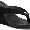 Coutgo Womens Wedge Heels Sandals Platform Flip Flops Slides Slip On Summer Beach Shoes
