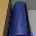 54 in X 300 FT Blue Plastic Table Cover Roll with Slide Cutter, Cuts Up to 36 Rectangle 8 Feet Disposable Plastic Table Cloths, Disposable Table Cover Roll for Dinning, Parties, BBQ, Wedding, Outdoor