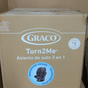Graco Turn2Me 3-in-1 Rotating Convertible Car Seat, Manchester, Featuring Headrest and Harness Adjust, Easy Installation and Steel Reinforced Frame