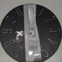 jomparis Wall Clock 12" Silent Non-Ticking Modern Style Wooden Wall Clocks Decorative for Office Home Bedroom School (Black)