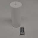 Raycare 4'' X 10'' Large Waterproof Outdoor Flameless Candle, Battery Operated LED Candles with Remote Control and Timer, Electric Fake Plastic Pillar Candles, Ivory