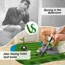 Toilet Golf Gifts for Men, Father's Day Gifts from Daughter Son Golf Game, Anniversary Birthday Gift for Men Dad Him Husband Boyfriend, Funny Gamer Toilet Game, Gag Gift for Him Who Has Everything