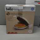 bella Flip-n-Store Waffle Maker with EverGood Ceramic Nonstick Coating, Fits-anywhere Kitchenware, Power Indicator Light, Cool Touch Handle & Cord Wrap, 7 Wide & 1" Deep Plates, 1000 Watt, Oatmilk