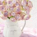 Floroom Ranunculus Artificial Flowers 18 Pcs Lilac Faux Silk Mini Ranunculus Bulk Fake Wedding Filler Flowers for DIY Bouquets, Centerpieces, Bridal Shower Decorations & Arrangements