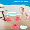 Octopus Crawling Toy - Octopus Toy with Light, Music, Voice Control, and Clap Hands Awake for 2+ Year Old Boys and Girls