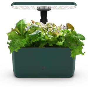 AeroGarden Harvest Lite in Green, Soil-Free Indoor Hydroponic Garden with LED Grow Light for Year-Round Gardening of up to 6 Herbs and Vegetables