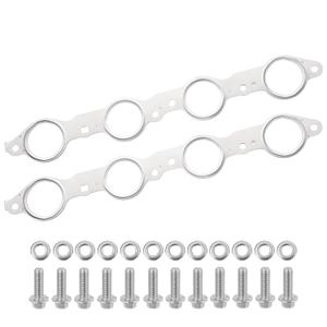 12617944 LS MLS Exhaust Manifold Gasket & Bolts Kit Compatible with GMC Sierra Yukon, Chevy Silverado 1500 Suburban LS Header Gasket LS1 LS2 LS3 LS6 LQ4 LQ9 LM7 4.8L 5.3L 5.7L 6.0L 6.2L OEM# 12558573