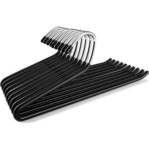 SLMT Pant Hangers for Women & Men - Jean Hangers for Closet - Non Slip Open Ended Trouser Hanger - Heavy Duty Slacks & Blanket Hanger (15 Pack)