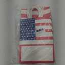 Keioy 24Pcs Patriotic Gift Bag with Handles,Red White Blue Tissue Paper American Flag Party Favor Bags，Decorative for Veterans Day,Memorial Day and Fourth of July (multicolor)