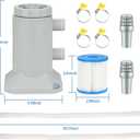 Small Pool Pump and Filter Kit, Powerful 530 GHP Above Ground Pool Filter Pump Quickly and Cleanliness of Your Pool Water, Pool Pumps for Above Ground Pools