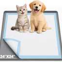 Dog Pee Pad Holder，Fits Up to 24" x 24" Pee Pad Holder for Dogs，Portable，Leak-Proof Silicone Puppy Pad Holder Tray，Easy to Clean Dog Training Pads for Indoor Floor Protection，Potty Mat Holder