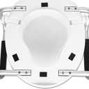 PEPE Mobility Raised Toilet Seat with Handles and Lid, 10 cm (3.9"), White
Riser for Elderly and Disabled Adults, Hip Replacement Recovery, Two Side Clamps, Fits Oval and Round Pans, Polypropylene